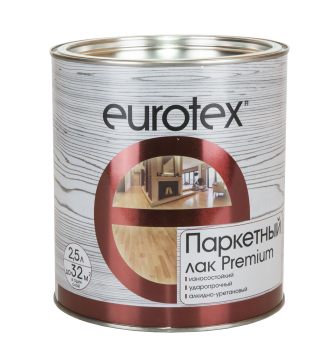 Лак Рогнеда Eurotex Premium паркетный бесцветный 2,5 л глянцевый